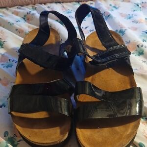 Naot Genuine Leather Black Women's Sandals